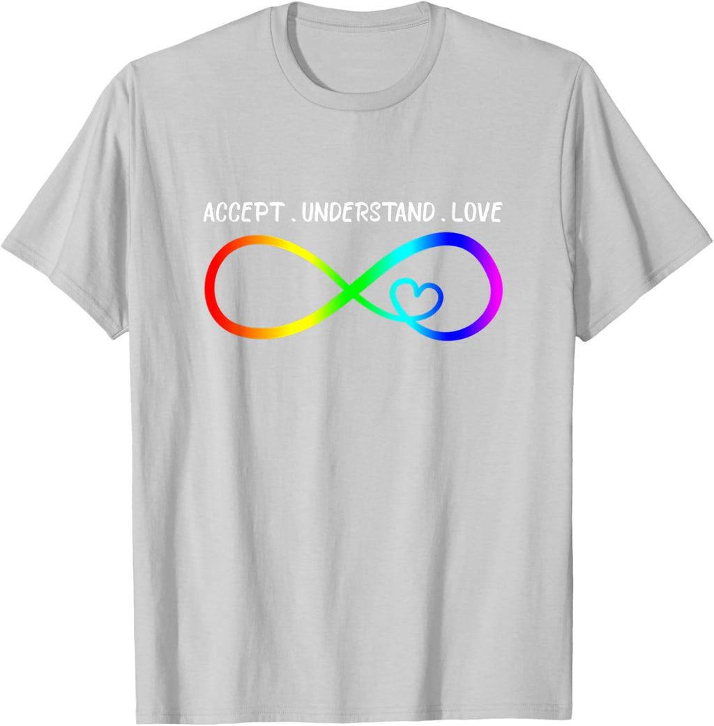 Accept Understand Love Heart Infinity Autism Awareness