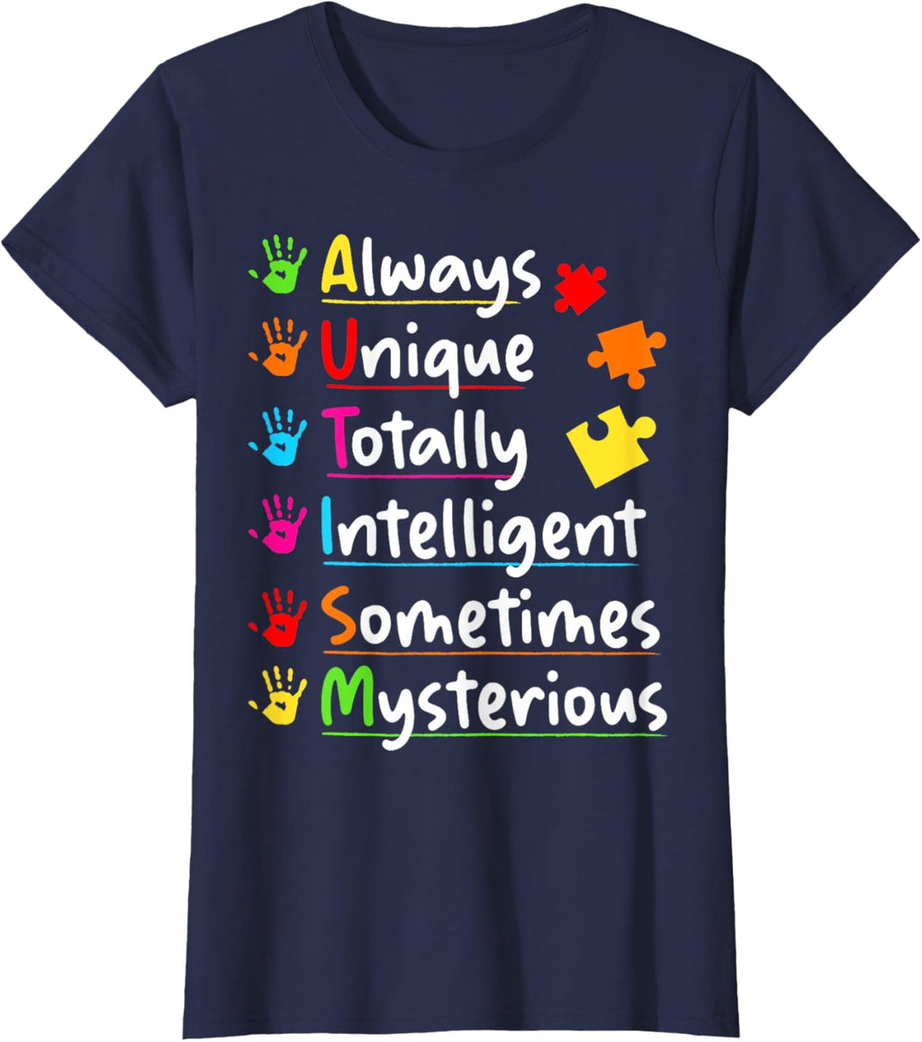 Always Unique Autism Awareness Totally Intelligent Kids