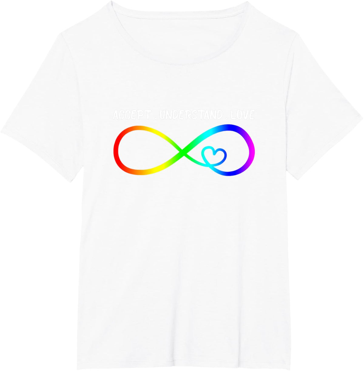 Accept Understand Love Heart Infinity Autism Awareness