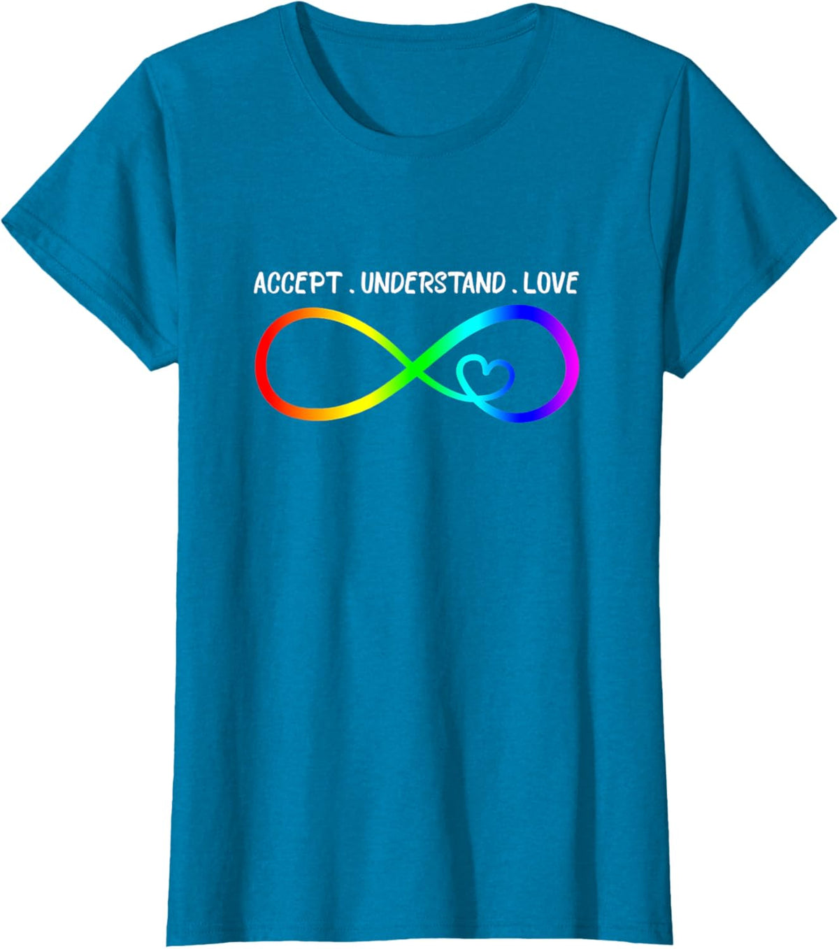 Accept Understand Love Heart Infinity Autism Awareness
