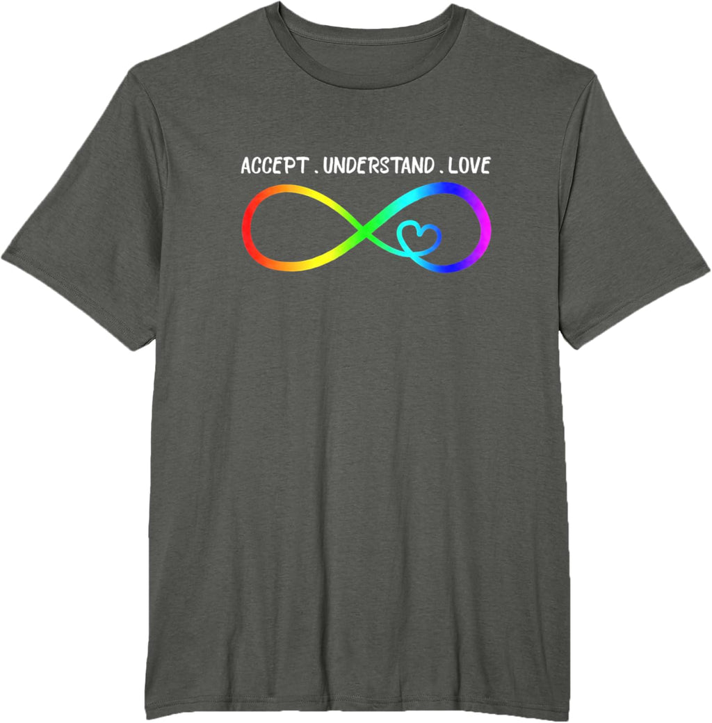 Accept Understand Love Heart Infinity Autism Awareness