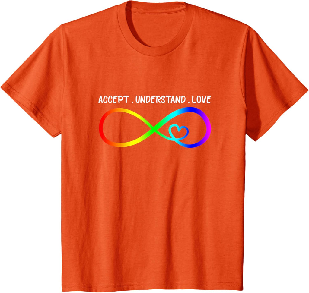 Accept Understand Love Heart Infinity Autism Awareness