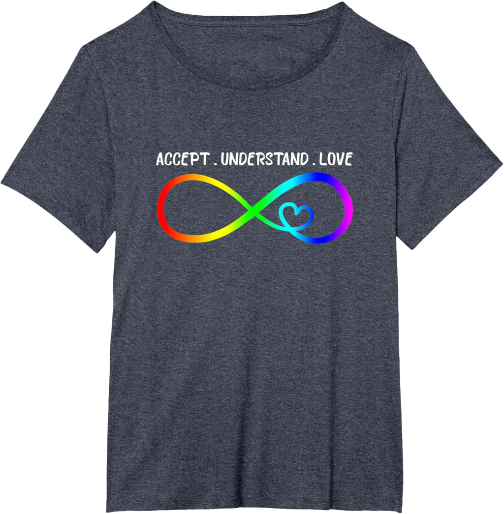Accept Understand Love Heart Infinity Autism Awareness