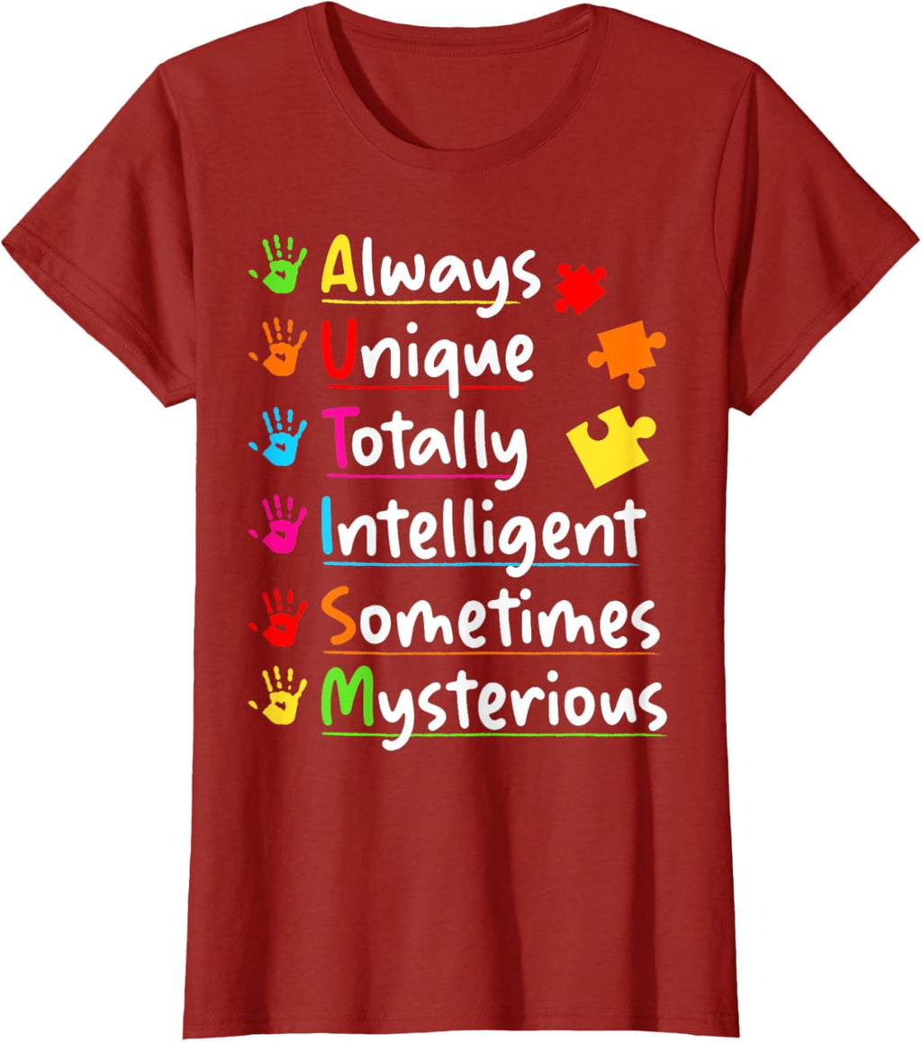 Always Unique Autism Awareness Totally Intelligent Kids