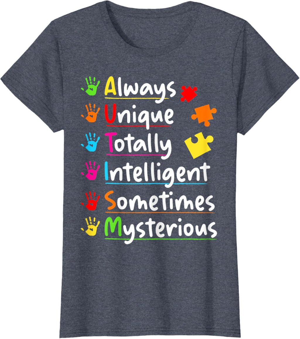 Always Unique Autism Awareness Totally Intelligent Kids