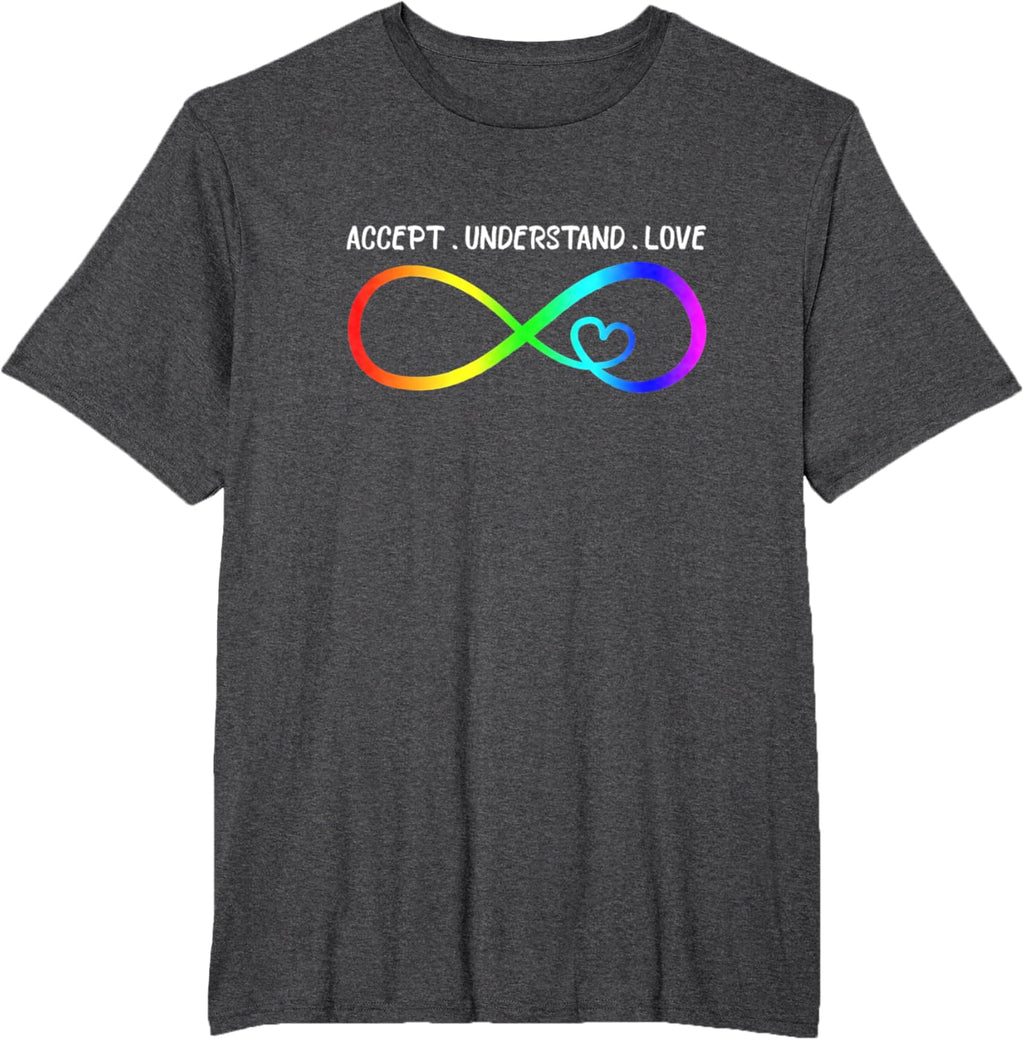 Accept Understand Love Heart Infinity Autism Awareness